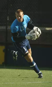 Senior goalkeeper Greg Yahr made a career-high 10 saves to help keep GW in the match against Winthrop.