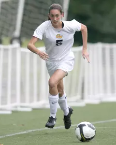 Junior Brittany Eger had one of GW's four shots on goal in Friday's 2-0 loss to Saint Louis.