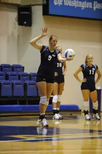 Hannah Stuart slammed a career-high 20 kills Friday against Fordham.