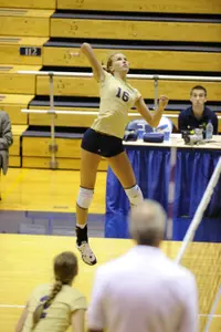Liz Moult led GW with 14 points and 11 kills Friday night at Smith Center.