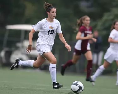 Senior Erica Wright was chosen A-10 Player of the Week Monday after netting game-winning goals in both of GW's victories last weekend.