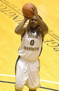 Senior Yolanda Lavender was impressive in her debut for GW Sunday, finishing with 12 points, six assists and three steals in a 77-56 victory over Princeton.