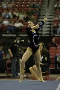 Megan Quinn will look to repeat last week's performance on floor at Maryland