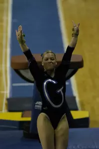 Kristen Simpson posted a team-high 9.775 on vault