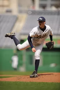 GW freshman pitcher Eric Cantrell at Nationals Park