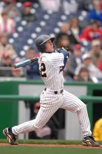 Sophomore Tom Zebroski recorded seven hits in the two wins at Saint Louis on Saturday