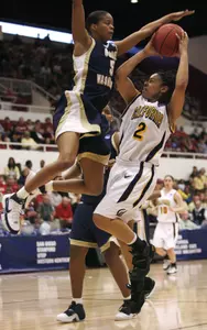 GW's Kimberly Beck captured her second All-America honor of the season with an honorable mention selection from the WBCA Saturday.