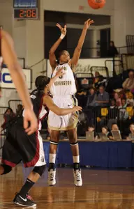 Sophomore Tiana Myers set a career-high for the second straight game with 20 points in Sunday's 70-58 loss at Ohio.