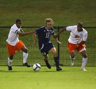 Senior Hermann Trophy candidate Andy Stadler's 10th goal of the season wasn't enough as GW was eliminated from postseason contention with a 4-1 loss to Rhode Island Friday.
