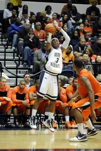 Tony Taylor scored all nine of his points in the second half at Towson Saturday.