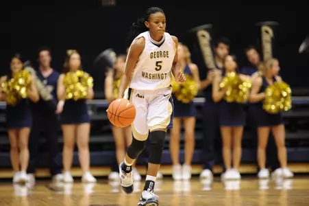Tiana Myers' 14 points against George Mason led GW for the third straight game.
