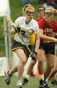 Senior Alaska Burr recorded a game- and career-high five ground balls and five caused turnovers in Wednesday's 12-6 loss at American.