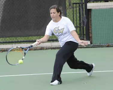 Jennifer Hirsh won the No.4 singles match against Temple.
