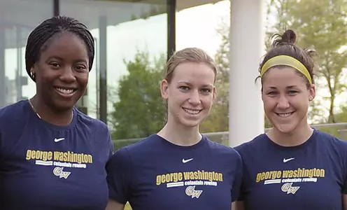 GW seniors Karri Hester, Bonnie Scott and Elizabeth Austin.