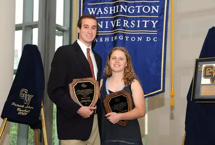 David Zenk and Maggie Wright won the top senior awards at Monday's Luncheon.