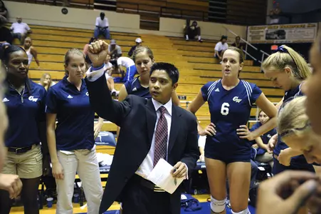 Head Coach Jojit Coronel begins his 10th season at GW on Friday night.