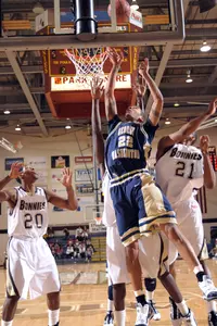 Damian Hollis in action at St. Bonaventure Wednesday.