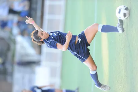 Senior Michelle Aureon netted her first goal of the season for the Colonials on Friday.