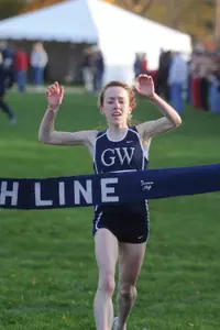 Megan Hogan, Two-Time Atlantic 10 Champion. Photo: Daniel Petty