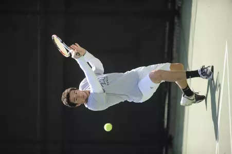Ugur Atalay and Erik Hannah were able to break back at 2-4 against UVa at the All-American but fell 8-3.