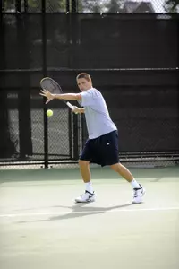 Senior Chris Kushma won at No. 1 doubles with Alexander van Gils and at No. 2 singles at the Navy Gold Invitational.