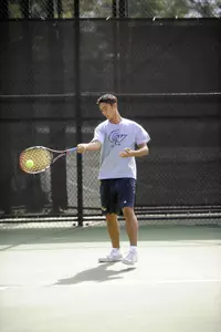 Sophomore Richard Blumenfeld won both his matches at No. 2 doubles and No. 5 singles for the Colonials over the Dukes.