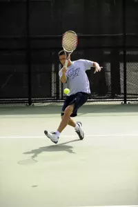 Junior Erik Hannah won at No. 4 singles and No. 3 doubles against the Dukes on Friday.