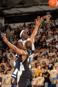 Joseph Katuka recorded his second double-double in the last three games Wednesday against La Salle.