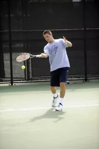 Junior Chris Kushma and the Colonials' matches at Penn and William & Mary are still set for play.