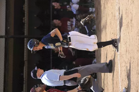 Senior Amanda Holst went 4-8 in two games against La Salle from the lead-off position for the Colonials.