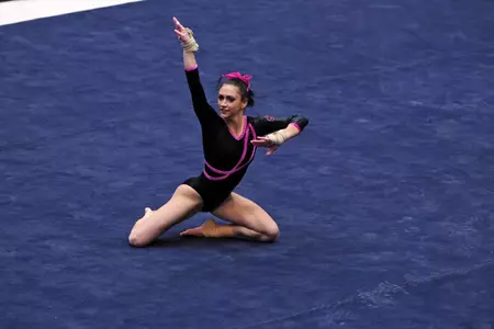 Junior Leslie Delima leads Colonials with 38.675 all-around score