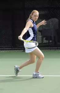 Meg Tyner was the only Colonial to win her singles match against Howard on Sunday.