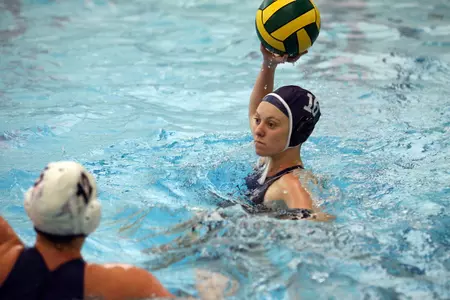 Senior Bernadette Karandy was one of seven Colonials to score in Friday's 16-7 loss at Maryland.