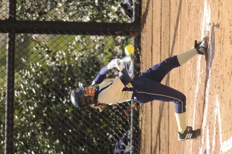 Lauren Wilson got a hit in the first game against Liberty on Sunday afternoon.