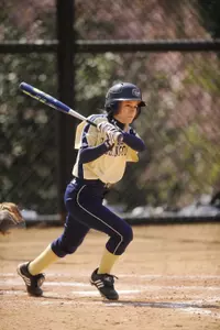 Julie Orlandi got the Colonials first hit of the game in the sixth inning of a bunt single.