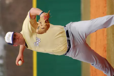 Colonials (20-18, 9-4 A-10) give up three eighth inning runs to drop opener of pivotal three-game series