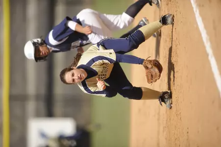 Freshman Tara Fogarty, on her birthday, had two hits for the Colonials in game two against Saint Louis.