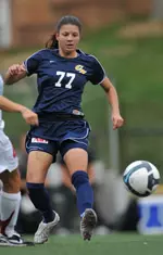 Senior Ashley Starks had a couple of good looks in the second half, but the shots went wide.