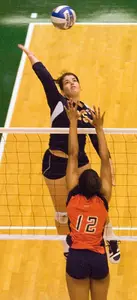 Alex Coward was nearly unstoppable Friday hitting .909 with 10 kills in 11 attacks.
