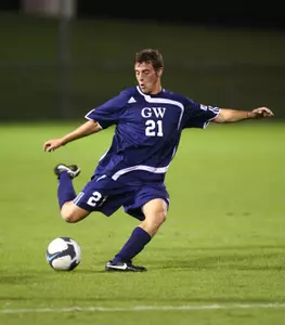 Sophomore Mattia Melillo recorded GW's lone shot on goal in a 4-0 loss at Navy Wednesday.