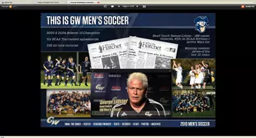 The George Washington University Sports Information Department today launched virtual guides for men's and women's soccer, volleyball and men's water polo.