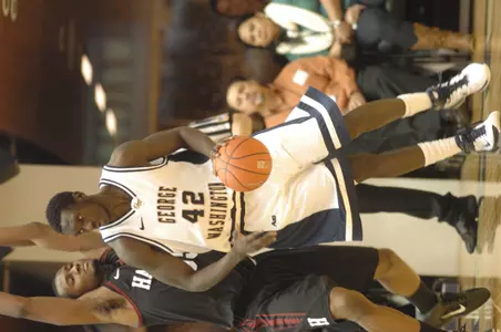 Joseph Katuka scored 10 of his career-high 17 points in the first half at Richmond Wednesday.