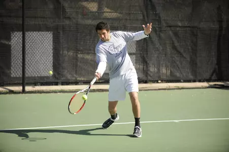 Senior Ugur Atalay defeated Norfolk State's Christian Romanzini, 6-1, 6-3, at the UVA Fall Classic Saturday.