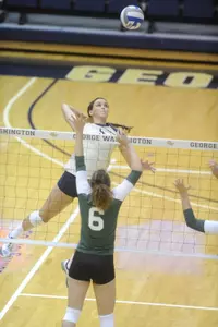 Senior MacKenzie Knox posted career-highs with 15 kills and 17.5 points.