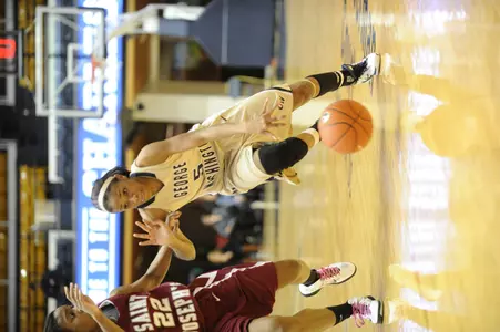 Senior guard Tiana Myers is one of four starters returning this season for GW.