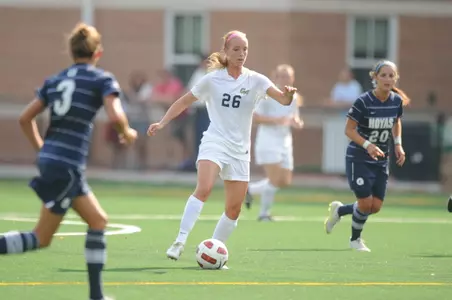 The George Washington women's soccer team dropped its first A-10 match today when the Colonials were edged, 1-0, by Temple.