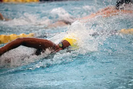 The George Washington women's swimming team dropped its first home meet of the season to Towson, 203-59, Saturday afternoon.