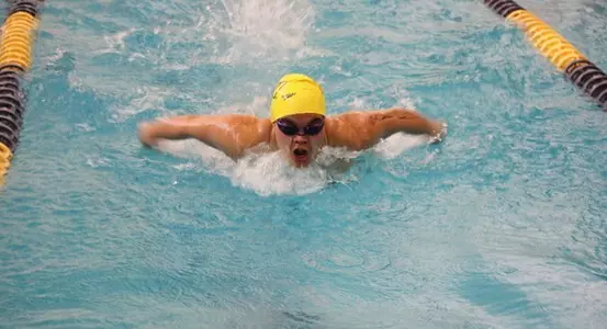 Freshman Bianca Valencia won the consolation round of the 200-yard butterfly with a time of 2:09.07.