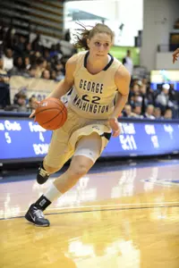 Junior Megan Nipe finished with 10 points, nine rebounds and three assists in GW's 54-46 victory over Maine.