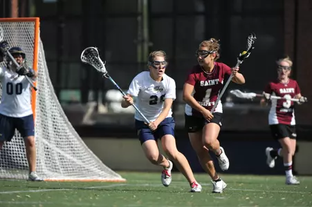 Sophomore Caitlyn O'Brien is one of three Colonials from the west this season. GW's home women's lacrosse games will be shown via live video streaming on GWsports.com for the first time this spring.